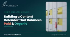 paid and organic content calendar